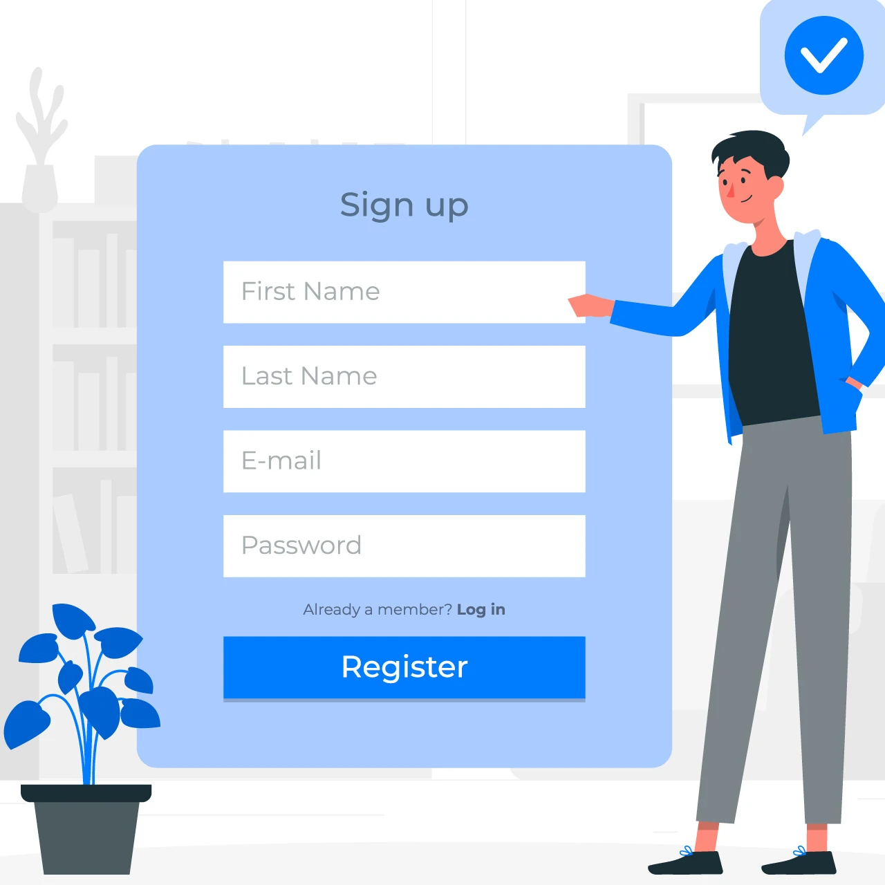 A sign-up image
